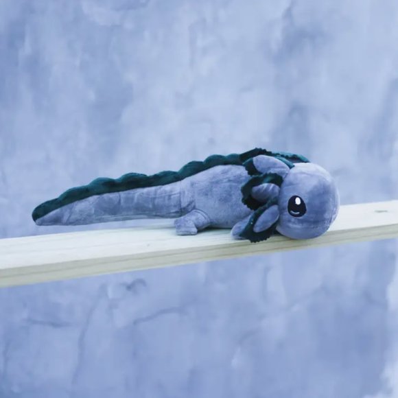 Gray Realistic Axolotl Plush - Picture 3 of 8
